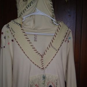 Free people sweater with hood. Very rare!